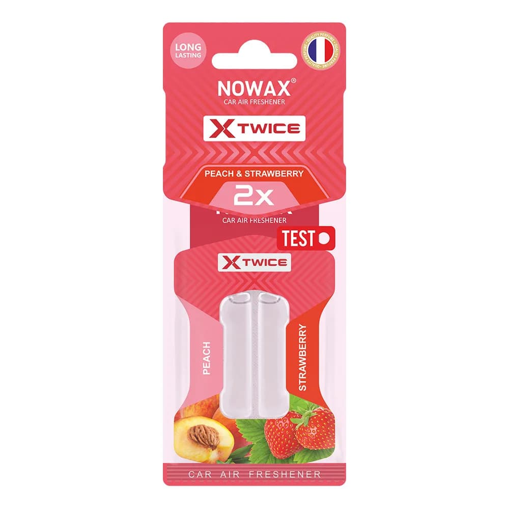 Освіжувач "NOWAX" (рідкий) 10ml X-Twice - Strawberry & Peach