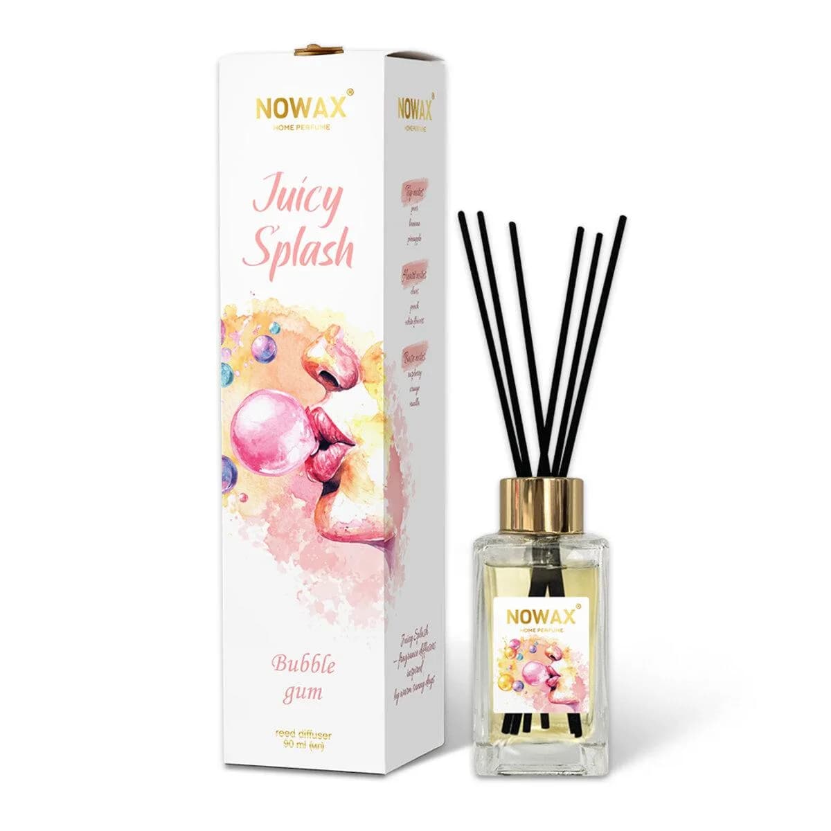 Освіжувач "NOWAX" (рідкий) Juicy Splash - Bubble Gum (90 мл.)