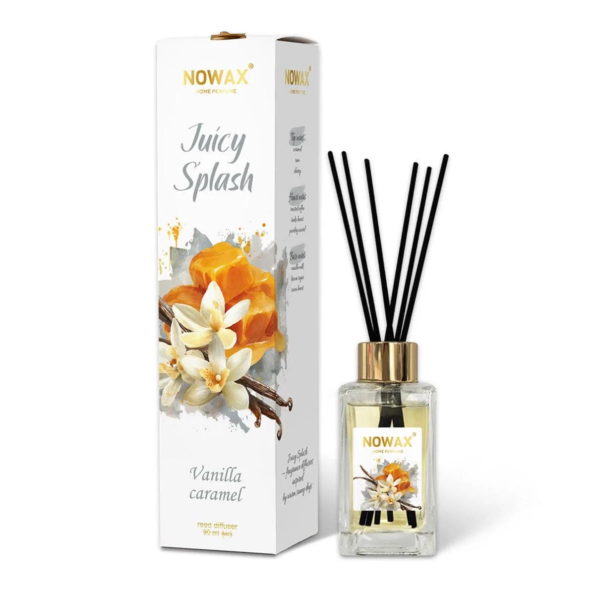Освіжувач "NOWAX" (рідкий) Juicy Splash - Vanilla Caramel (90 мл.)