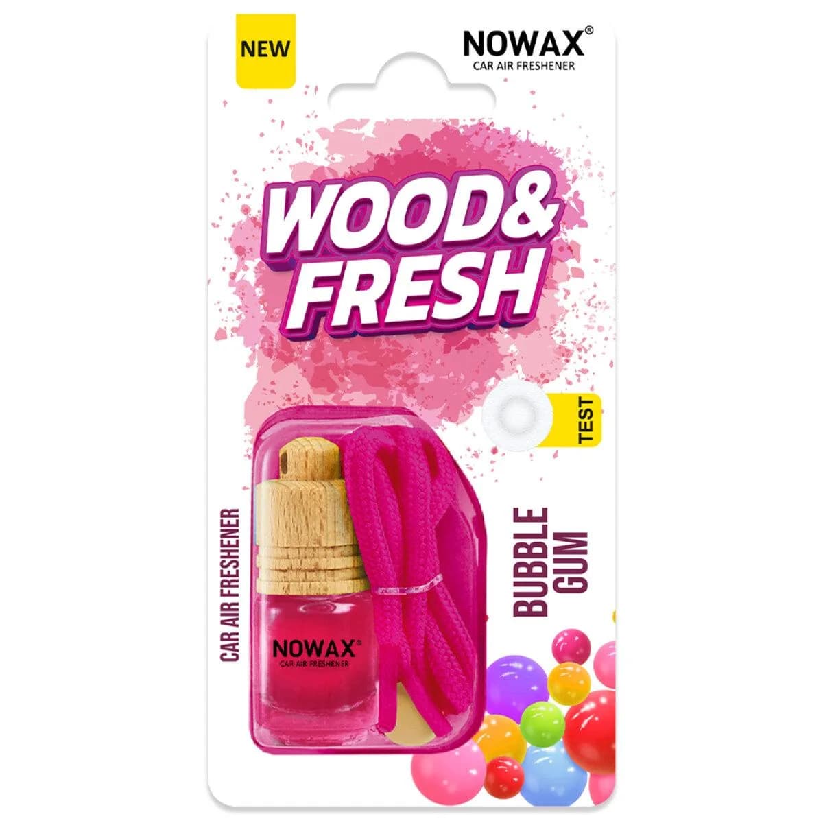 Освіжувач "NOWAX" (рідкий) Wood & Fresh - Bubble Gum 5ml