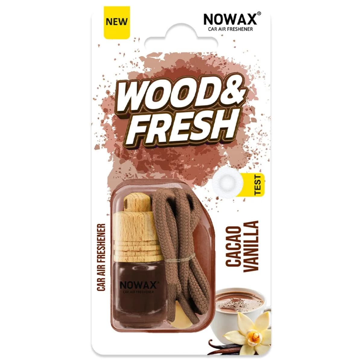 Освіжувач "NOWAX" (рідкий) Wood & Fresh - Cacao Vanilla 5ml