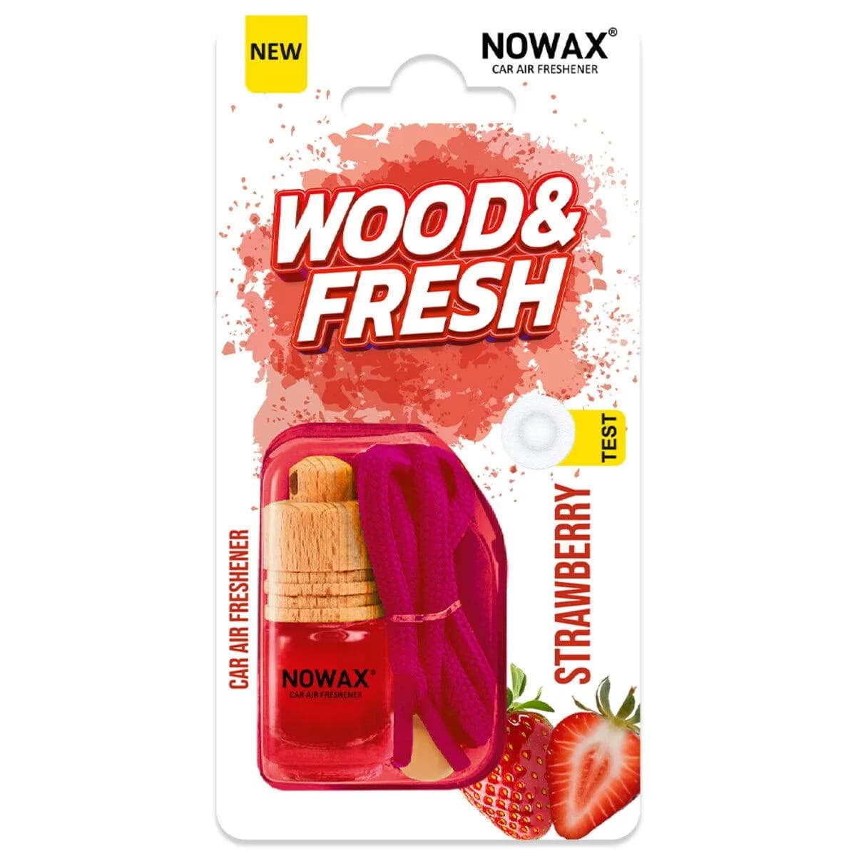 Освіжувач "NOWAX" (рідкий) Wood & Fresh - Strawberry 5ml