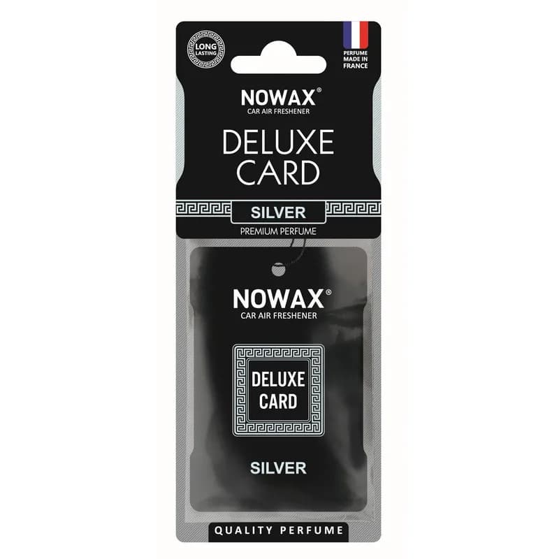 Освіжувач "NOWAX" (сухий листок) Deluxe Card - Silver