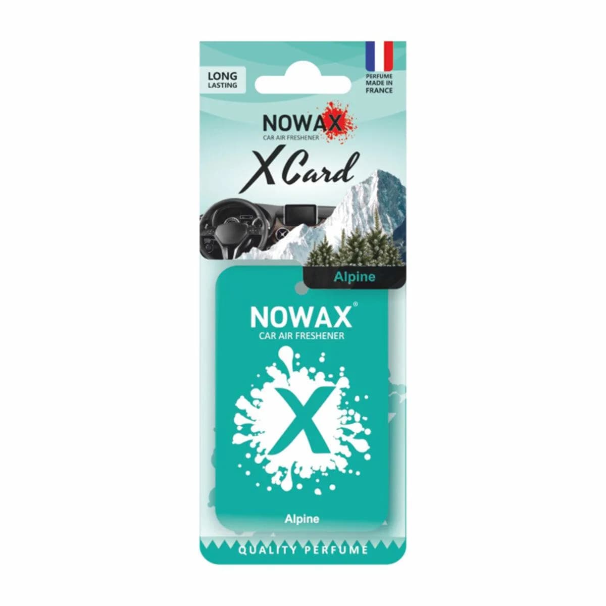 Освіжувач "NOWAX" (сухий листок) X-Card - Alpine