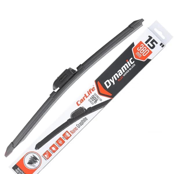 Щітка двірника  безкаркасні "CARLIFE" Dynamic 380mm (3 адаптера)