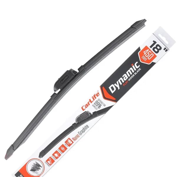 Щітка двірника  безкаркасні "CARLIFE" Dynamic 450mm (6 адаптерів)