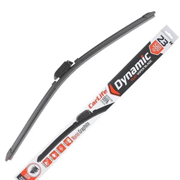 Щітка двірника  безкаркасні "CARLIFE" Dynamic 580mm (3 адаптера)