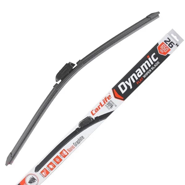 Щітка двірника  безкаркасні "CARLIFE" Dynamic 650mm (6 адаптерів)