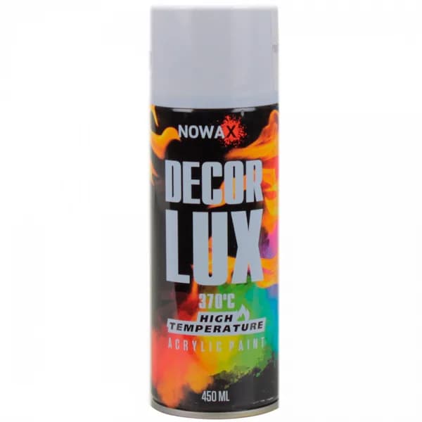 Фарба аер. "NOWAX" термостійка 370*З 450мл. біла