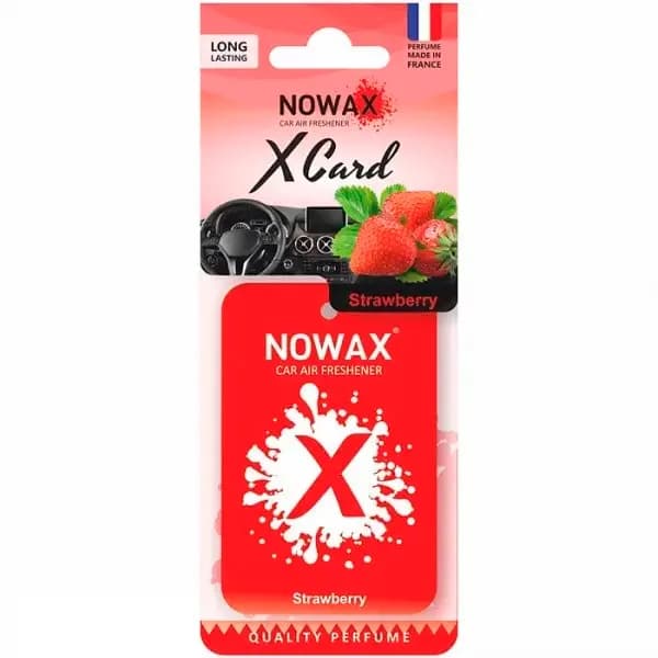 Освіжувач  "NOWAX"  (сухий листок) X-Card - Strawbarry