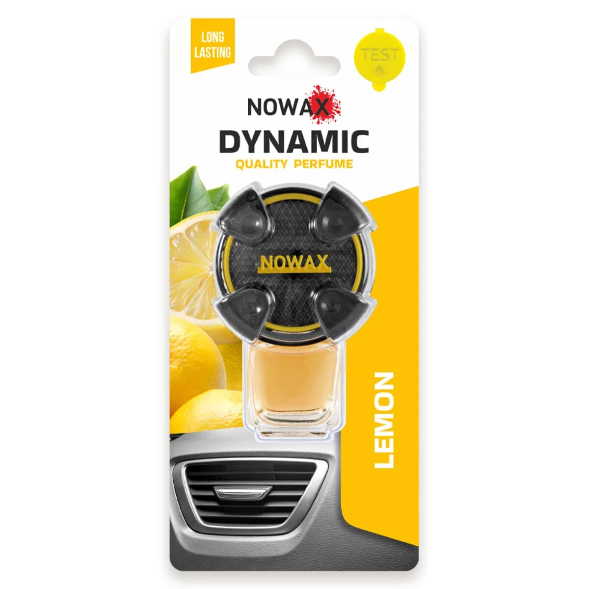 Освіжувач  "NOWAX" ( дефлектор) серія "Dynamic" - Lemon