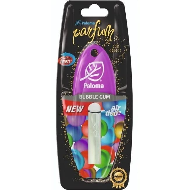 Освіжувач "Paloma" Parfume Bubble Gum, блістер (рідкий на дзеркало)