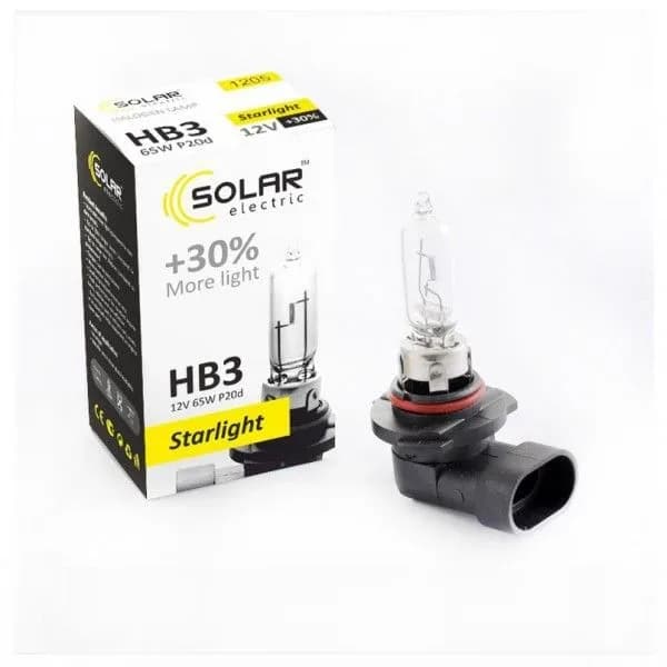 Лампа НB3  65wt  "SOLAR" Starlight + 30%