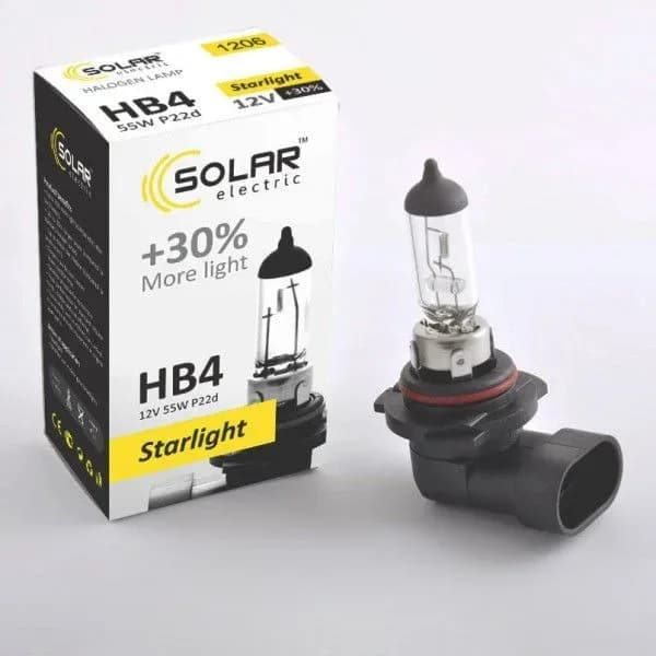 Лампа НB4  55wt  "SOLAR" Starlight + 30%