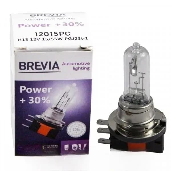 Лампа Н15 12v 55wt  "BREVIA" Power + 30%