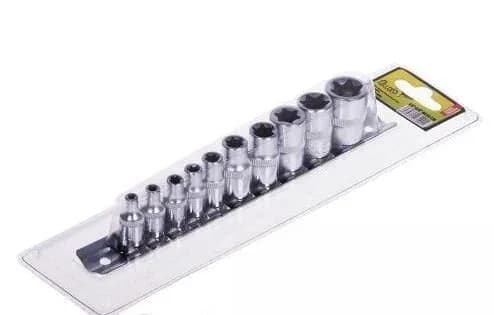 Набір головок TORX 10 шт. "ALLOID" (1/4" E4-E8; 3/8" E10-E18)