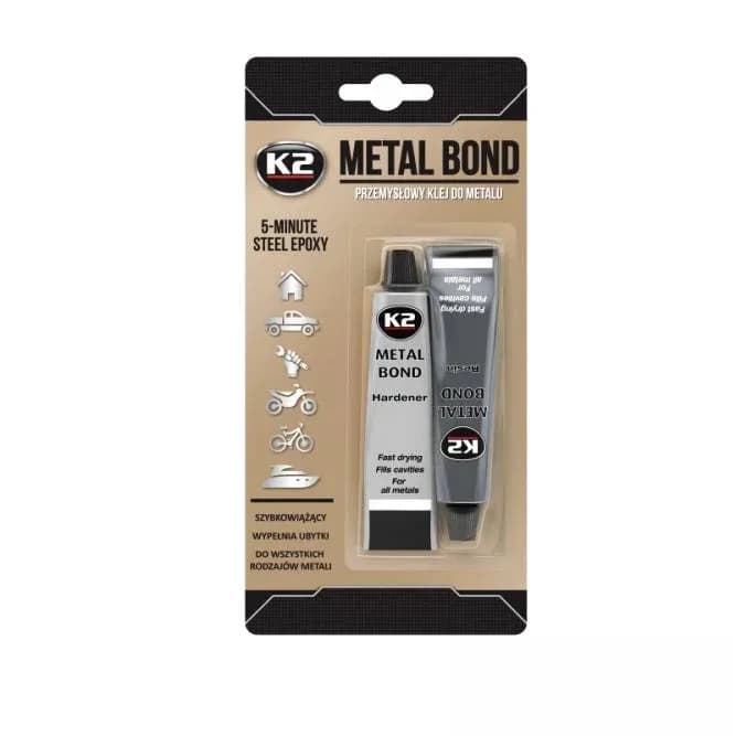 Клей епоксидний 2-комп. Metal Bond 5 хв. "K2" 57г сірий