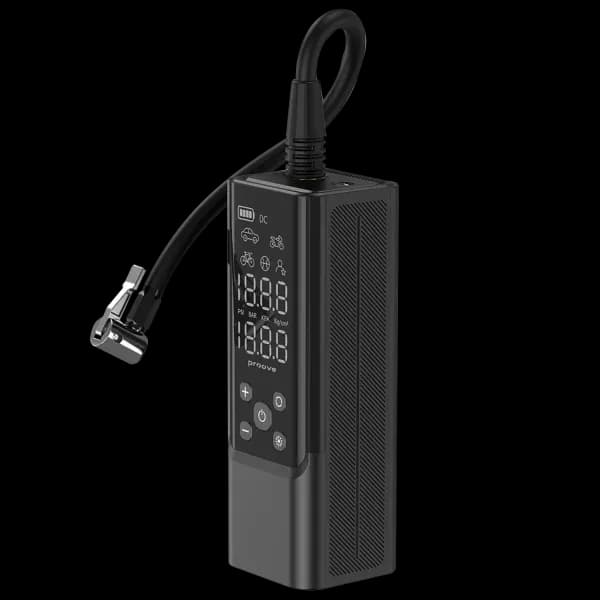 Компресор на АКБ "Proove" (7500мАч/ 3.5бар), автостоп + power bank
