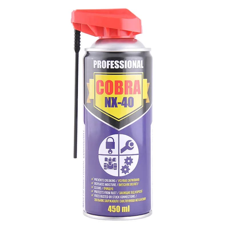 Мастило універсальне "COBRA" NX-40 450ml із регулювальною трубочкою