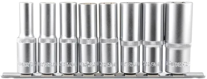 Набір головок 8 шт. "MOLDER" (головки 1/2" 10-22 подовжені)