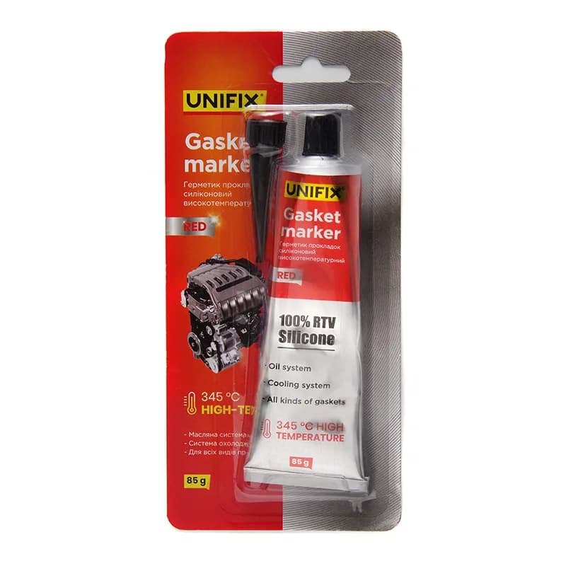 Герметик-прокладка червоний 85г "UNIFIX" +350°