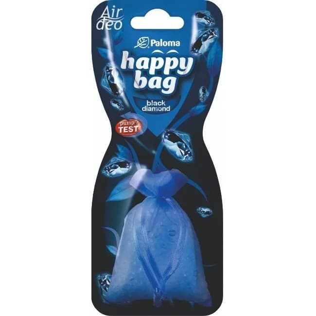 Освіжувач "Paloma" Happy Bag Black Diamond, блістер (мішечок на дзеркало)