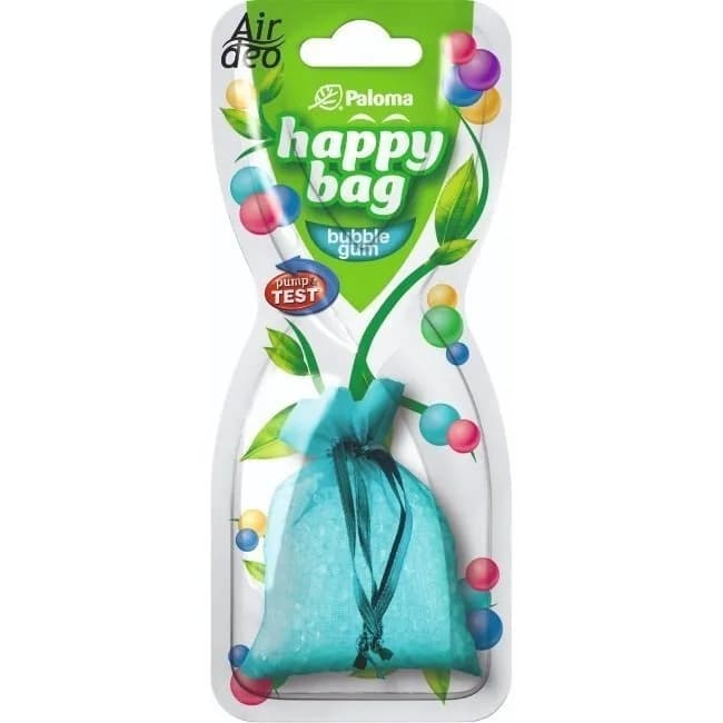 Освіжувач "Paloma" Happy Bag Bubble Gum, блістер (мішечок на дзеркало)