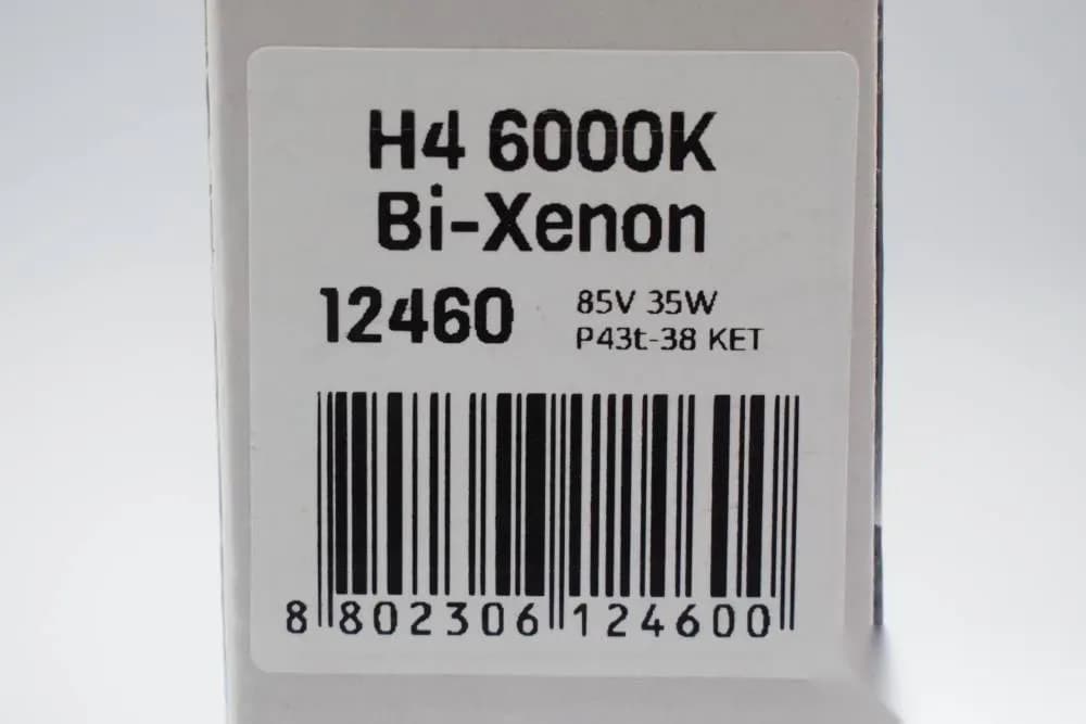 Ксенон лампа H4 6000k (2 шт.) "BREVIA" Bi-Xenon