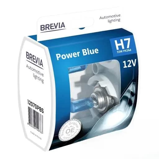 Лампа Н7 12v 55wt "BREVIA" Power White + 60 4300К (2 шт.)